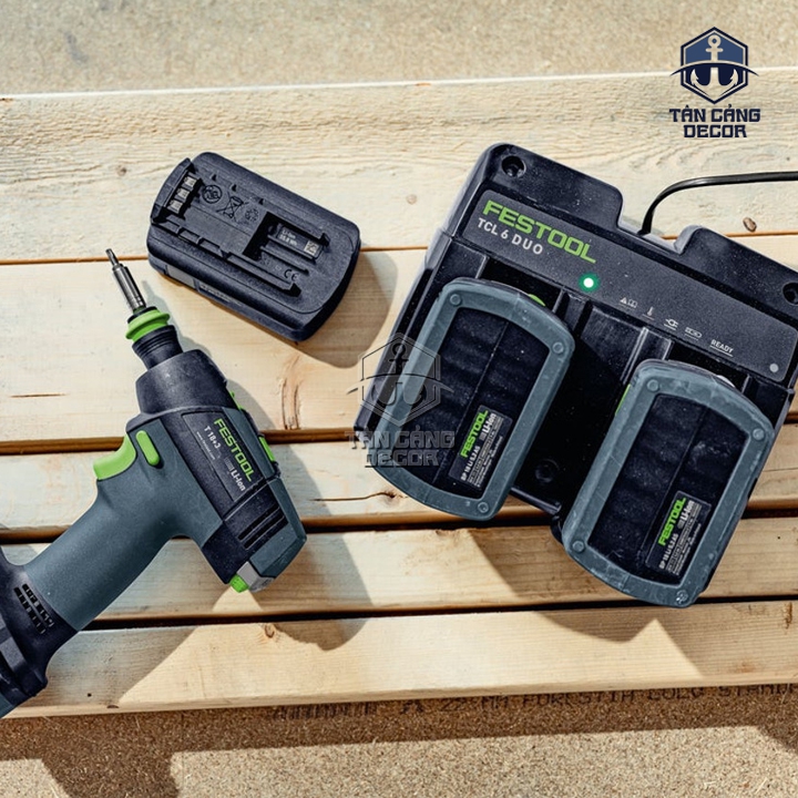 Combo Pin 18V Festool 2x Pin 5.0 Ah và Sạc Đôi SYS 18V 2x5.0/TCL 6 DUO (577079) - Ảnh 3