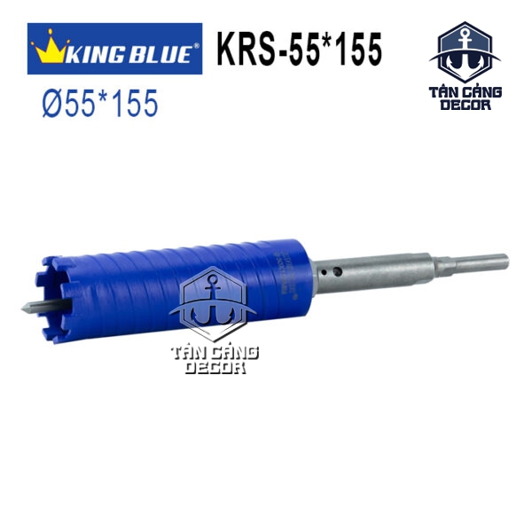 Mũi Khoan Rút Lõi Bê Tông Kingblue Bản Mới Màu Xanh KRS ( Nhiều Kích Thước )