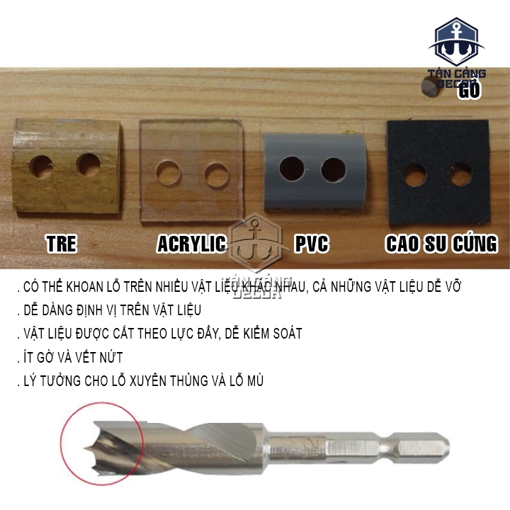 Mũi Khoan Gỗ Star M 601 Chuyên Khoan Tre Nứa Chuôi Dài Lục Giác ( Nhiều Kích Thước Từ 3 - 21 mm ) - Ảnh 5