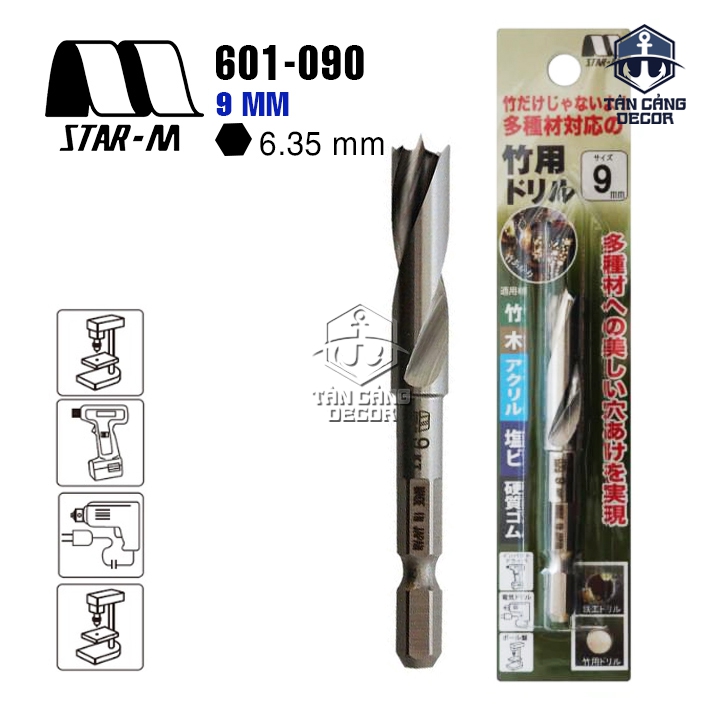 Mũi Khoan Gỗ Star M 601 Chuyên Khoan Tre Nứa Chuôi Dài Lục Giác ( Nhiều Kích Thước Từ 3 - 21 mm ) - Ảnh 16