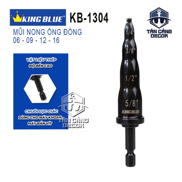 Mũi Loe Ống Đồng Chân Lục Giác 6mm-16mm Kingblue KB-1304