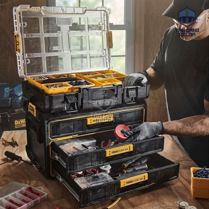 Thùng Đựng Đồ Nghề 3 Ngăn Kéo DeWalt DWST08330-1 ToughSystem 2.0 Chuẩn IP65 - Ảnh 3