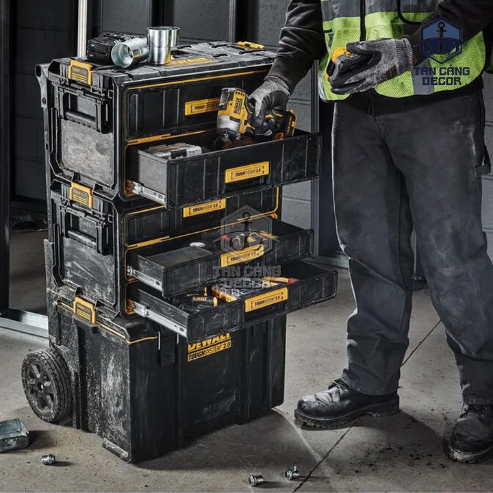 Thùng Đựng Đồ Nghề 3 Ngăn Kéo DeWalt DWST08330-1 ToughSystem 2.0 Chuẩn IP65 - Ảnh 5