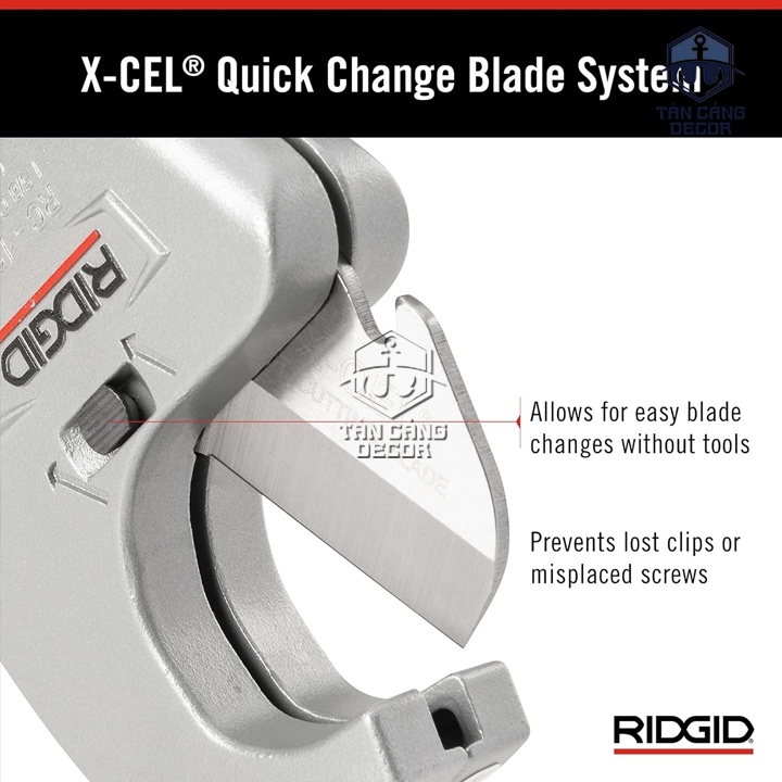 Dao Cắt Ống Nhựa PVC 42 mm Ridgid 23498 ( Tay Cầm Hợp Kim Nhôm ) - Ảnh 3