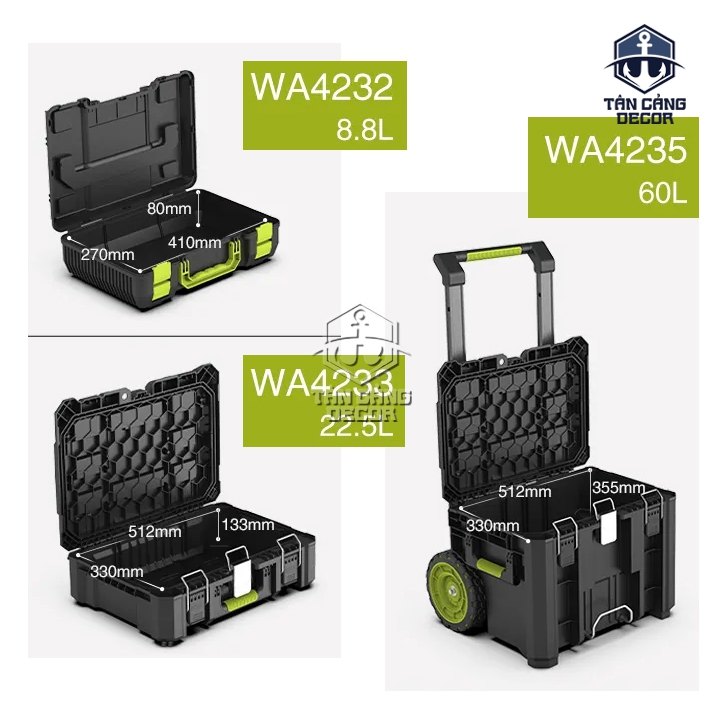 Thùng Đựng Đồ Nghề Worx WA4234 Chuẩn IP65 - Ảnh 4