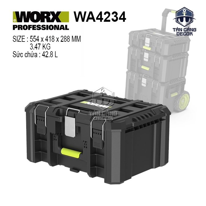 Thùng Đựng Đồ Nghề Worx WA4234 Chuẩn IP65