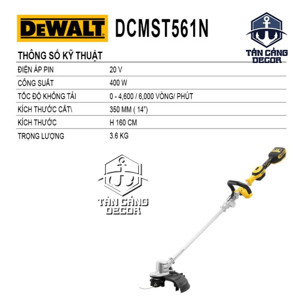 Alternative view of Máy Cắt Cỏ Cầm Tay Dùng Pin 18V DeWalt DCMST561 ( Thân Máy )