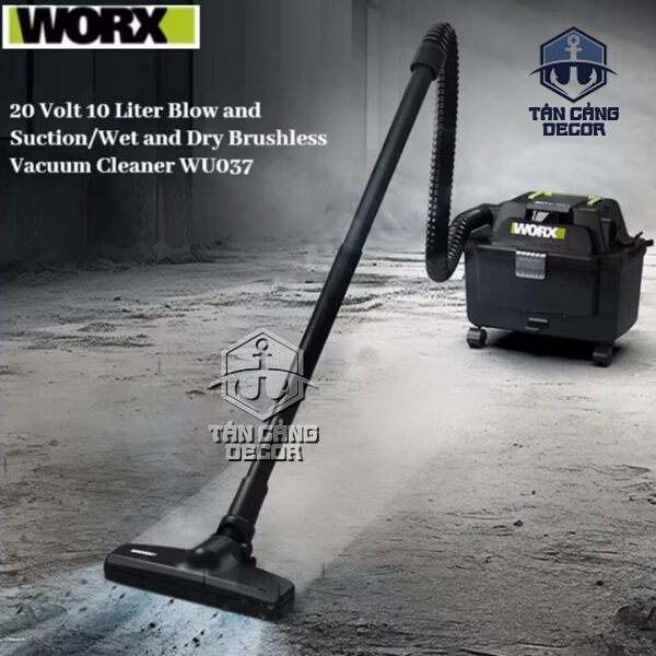 Máy Hút Bụi Dùng Pin 20V Worx WU037 ( Thân Máy ) ( Trang Bị Nút Điều Khiển Bluetooth ) - Ảnh 5
