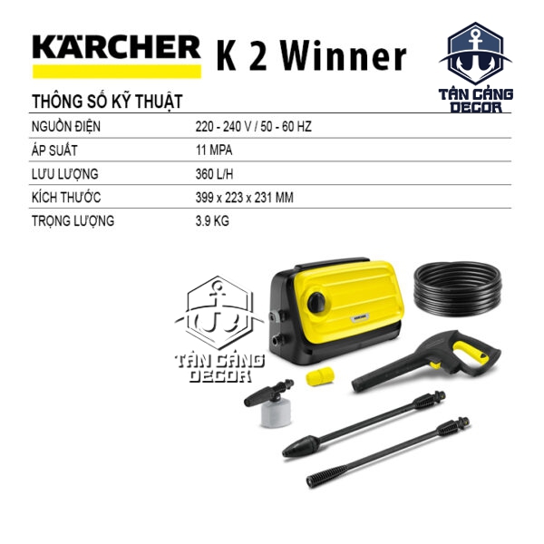Alternative view of Máy xịt rửa xe áp lực Karcher K 2 Winner 1400W