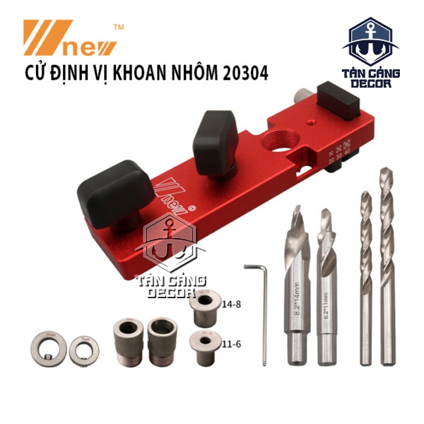 Bộ Cử Khoan Lỗ Nhôm 203040 Wnew