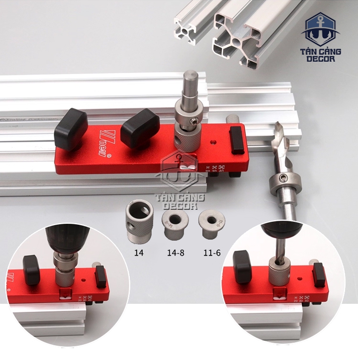 Bộ Cử Khoan Lỗ Nhôm 203040 Wnew - Ảnh 3