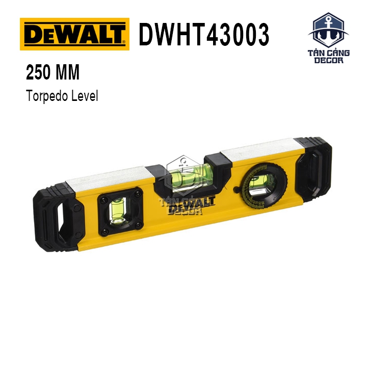 Thước Nivo 25 Cm Dewalt DWHT43003 (Có Nam Châm)