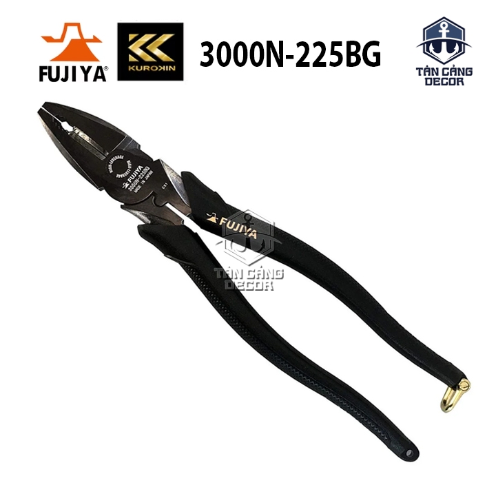 Kìm điện tác động mạnh bằng thép Kurokin 3000N-225BG – FUJIYA Nhật Bản