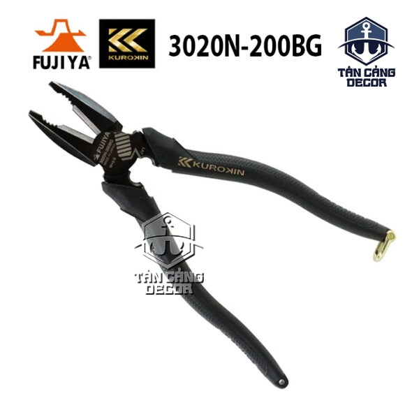 Kìm điện tác động mạnh bằng thép Kurokin 3020N-200BG – FUJIYA Nhật Bản