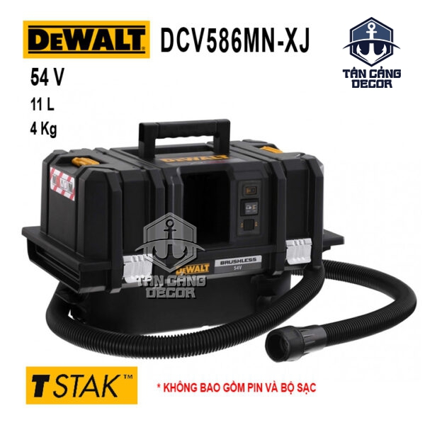 Máy Hút Bụi Khô Dùng Pin Hệ Thùng Tstak DeWalt 20V DCV586 ( Thân Máy ) ( Có Remote Điều Khiển )