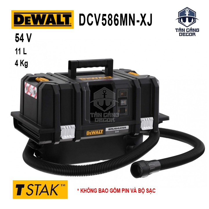 Máy Hút Bụi Khô Dùng Pin Hệ Thùng Tstak DeWalt 20V DCV586 ( Thân Máy ) ( Có Remote Điều Khiển )
