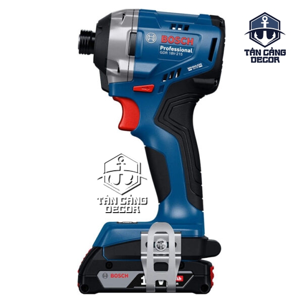 Combo Máy Vặn Vít, Máy Khoan Dùng Pin 18V Bosch GDR 18V-215 & GSB 185-LI 06019N20K4 (2 Pin 2Ah, Sạc, Thùng ) - Ảnh 4