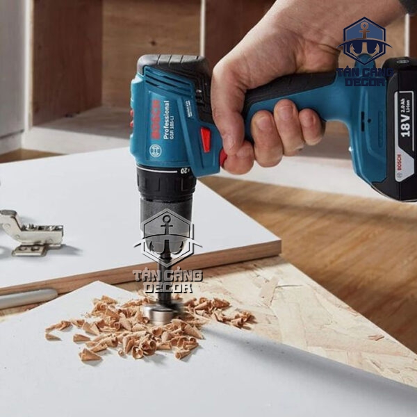 Combo Máy Vặn Vít, Máy Khoan Dùng Pin 18V Bosch GDR 18V-215 & GSB 185-LI 06019N20K4 (2 Pin 2Ah, Sạc, Thùng ) - Ảnh 9