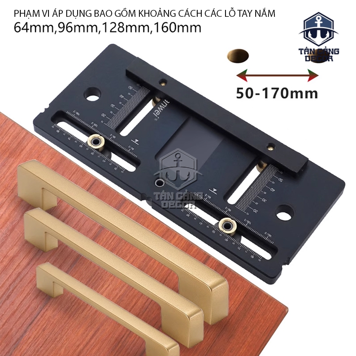 Bộ Cữ Định Vị Lắp Tay Nắm Nhôm Hợp Kim Ganwei - Ảnh 6