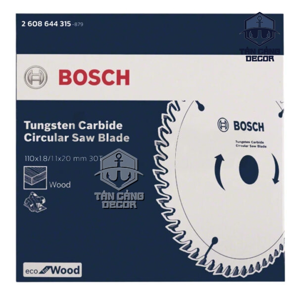 Alternative view of Lưỡi Cắt Gỗ, Nhôm 110 mm x 30T Bosch 2 608 644 315