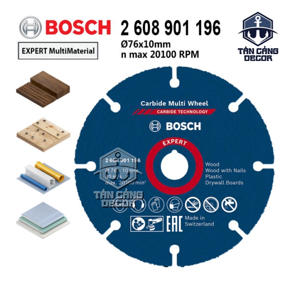 Lưỡi Cắt Đa Năng 76 mm Bosch 2 608 901 196