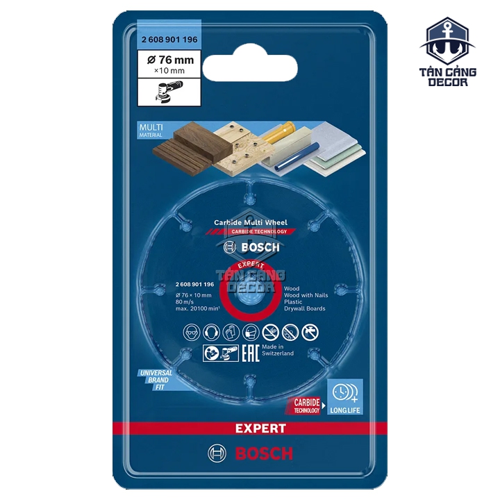 Lưỡi Cắt Đa Năng 76 mm Bosch 2 608 901 196 - Ảnh 2