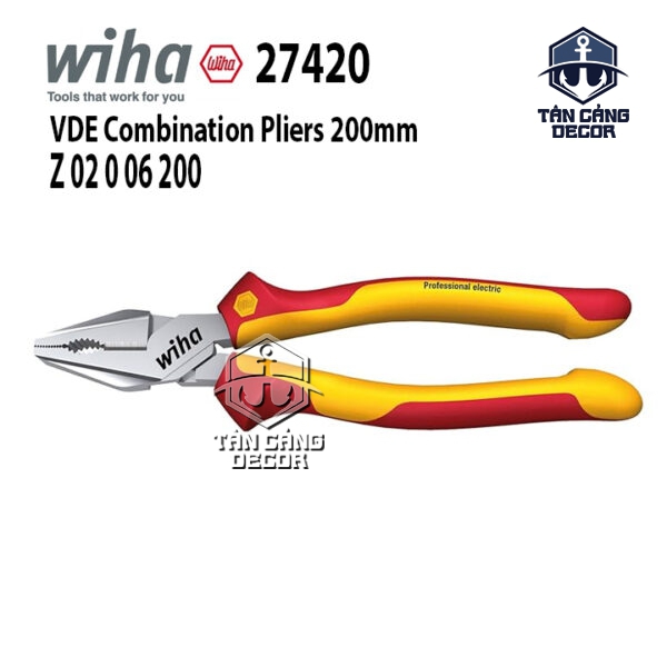 Kìm Cách Điện VDE 200 mm Wiha 27420