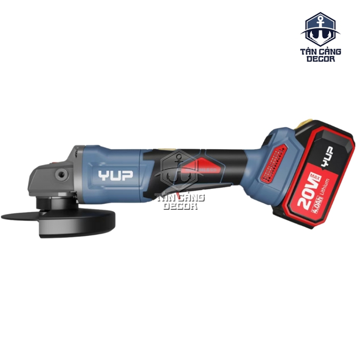 Máy Mài Góc 100 mm Dùng Pin 20V Có Xoay Góc YUP YP20 G100B (Thân Máy) - Ảnh 3