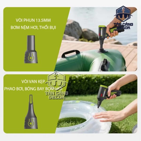 Máy Thổi Phản Lực Dùng Pin 12V Worx WU094 ( Thân Máy ) - Ảnh 6