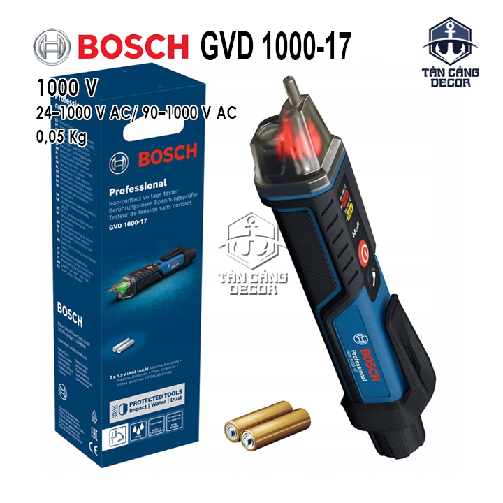 Bút Thử Điện Không Chạm Điện Tử 24V–1000V Bosch GVD 1000-17