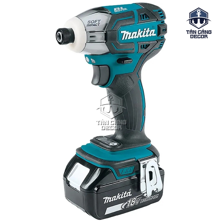 Combo Máy Vặn Vít Búa Dầu Dùng Pin Makita 18V DTS141RME (Thân Máy, 2 Pin 4Ah, Sạc Nhanh, Thùng Nhựa ) - Ảnh 3