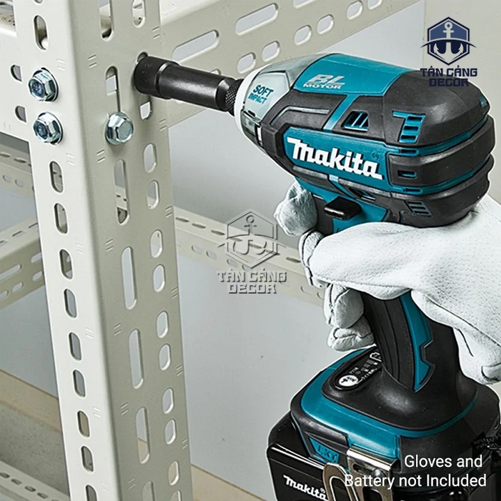 Combo Máy Vặn Vít Búa Dầu Dùng Pin Makita 18V DTS141RME (Thân Máy, 2 Pin 4Ah, Sạc Nhanh, Thùng Nhựa ) - Ảnh 6