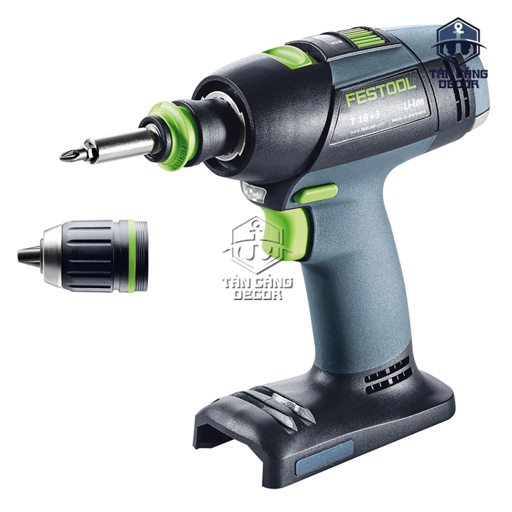 Máy Khoan Dùng Pin Festool T 18+3 Basic (576448) (Thân Máy) - Ảnh 3