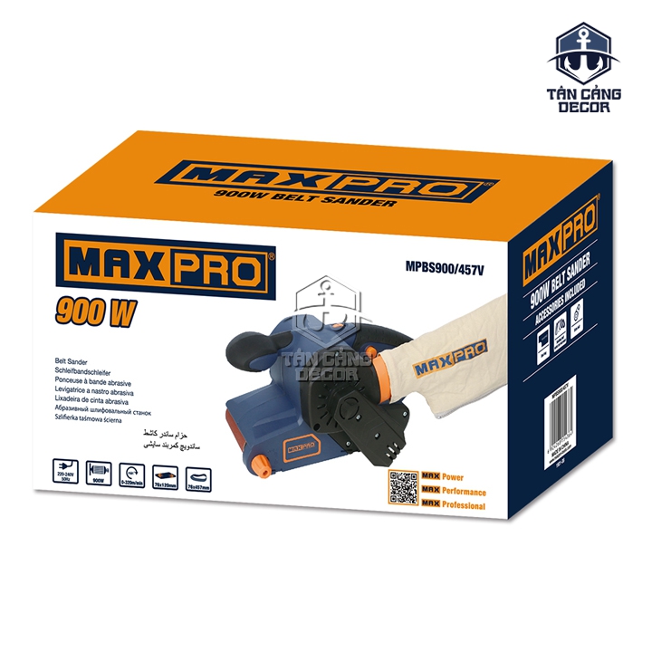 Máy Chà Nhám Băng 900W Maxpro MPBS900/457V - Ảnh 3
